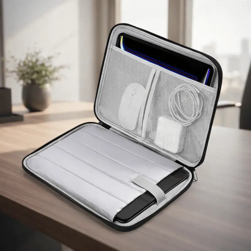 Laptop-Hülle 13,6 Zoll | Wasserdichte und stoßdämpfende Laptoptasche aus Polyester für unterwegs