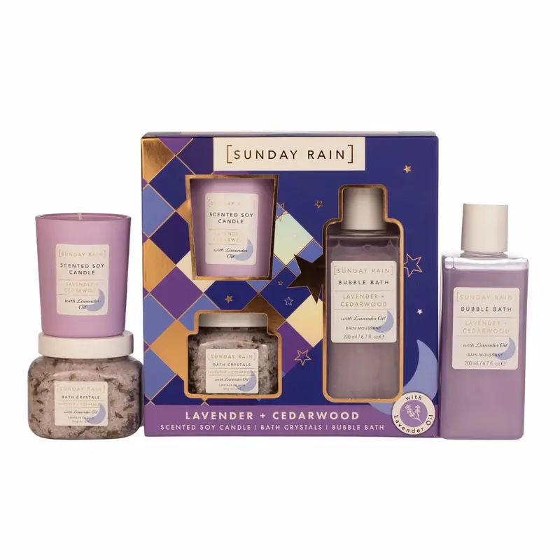 Lavender + Cedarwood Bath Trio