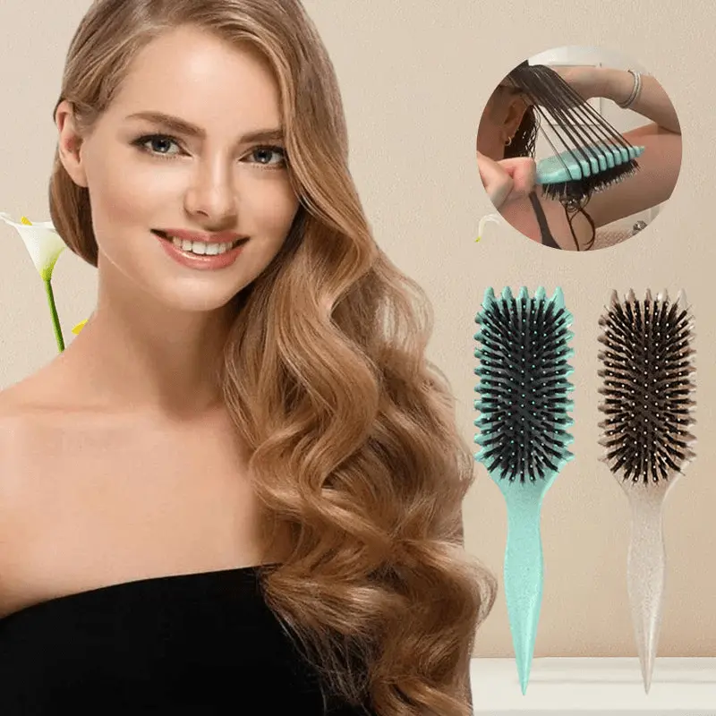 Locken-Stylingbürste zum Definieren | Für Bounce & clumpte Curls ohne Ziepen | Entwirrt & formt in einem Schritt | Für Wellen & Locken