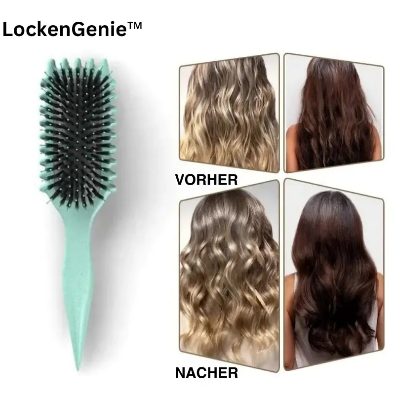 Lockenbürste für definierte & glatte Locken | Volumenstyler für Salon-Look zu Hause | Schnelles Styling ohne Hitzeschäden