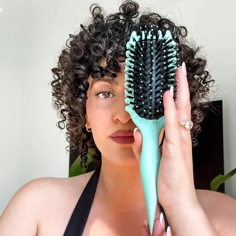 Lockenbürste mit hitzebeständigen Nylonborsten | Definiert Locken & Wellen mit Antifrizz-Effekt | Schonend, für alle Haartypen
