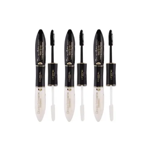 L'Oreal Double Extension Extra Black Mascara Zwart - Voordeelverpakking - 3Stuks