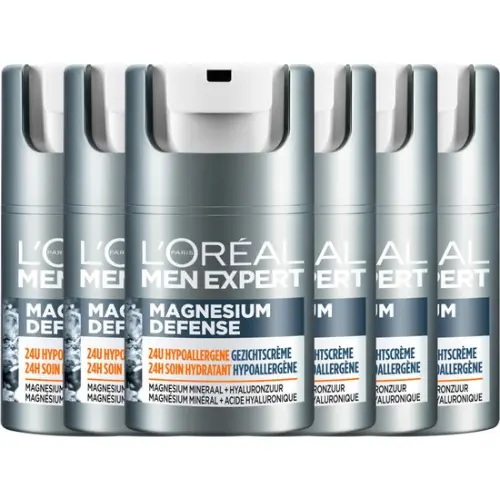 L'Oréal Men Expert Magnesium Defence Dagcrème - voordeelverpakking - 6 x 50 ml
