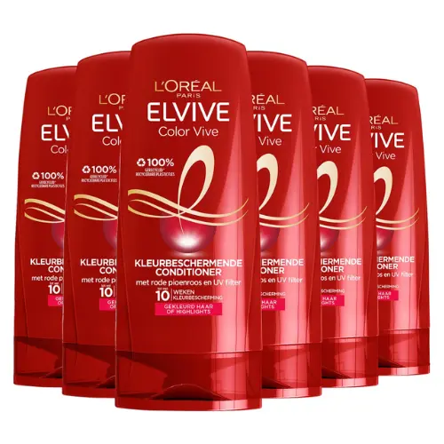 L’Oréal Paris Elvive Color Vive - Conditioner Gekleurd Haar of Highlights -  voordeelverpakking  6x250ml