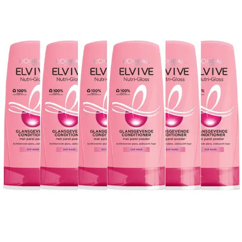 L’Oréal Paris Elvive Nutri Gloss Conditioner -voordeelverpakking - 6 x  200 ml