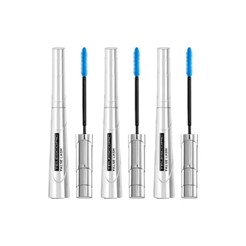 L’Oréal Paris False Lash Telescopic - Lengte Mascara voor Zichtbaar Langere Wimpers Verrijkt met Zwartpigmenten - Magnetic Black - Zwart - 8 ml - voordeelverpakking - 3 Stuks