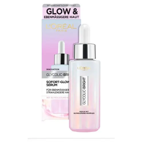 L'Oreal Paris Glycolic Bright Glow Serum voor een egalere, stralende huid 30ml