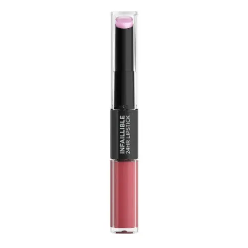 L'Oreal Paris Infaillible 24H Lipstick - Langhoudende 2-staps Lipstick met Vitamine E - 213 Toujour Teaberry - Pruim - 5.7ml
