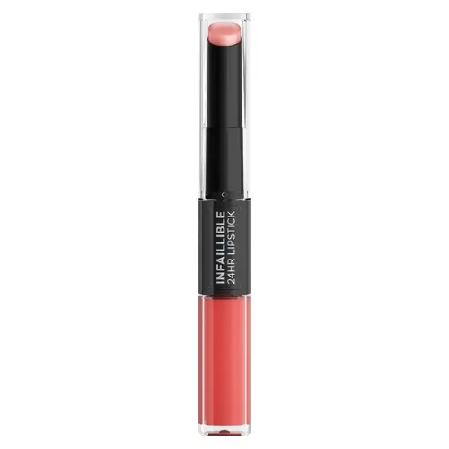 L'Oréal Paris Infaillible 24H Lipstick - Langhoudende 2-staps Lipstick met Vitamine E - 404 Corail Constant - Rood - 5.7ml