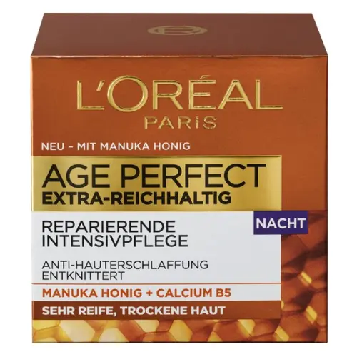 L'ORÉAL PARIS Nachtcrème AGE PERFECT Extra Rijke Manuka Honing, 50 ml