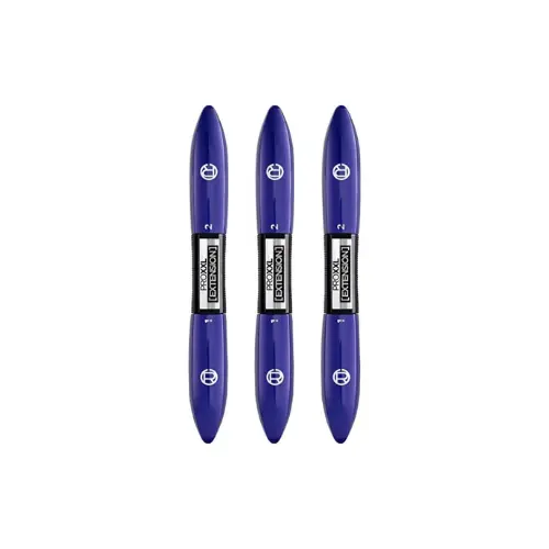 L'Oréal Paris - PRO XXL EXTENSION - Zwart - Mascara geïnspireerd op het effect van wimperextensions - 12 ml - voordeelverpakking - 3 Stuks