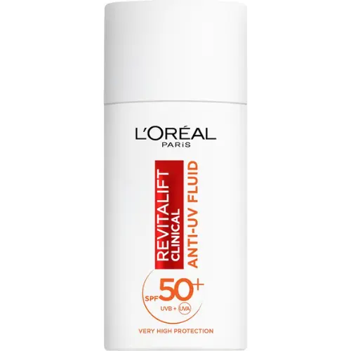 L’Oréal Paris Revitalift Clinical Anti-UV Fluid SPF 50 met Vitamine C* - Voorkomt de Eerste Tekenen van Huidveroudering - 50ml