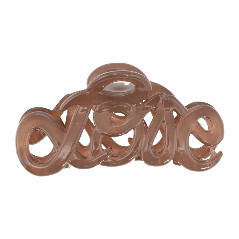 Love Claw Clip Caramel 8 Cm
