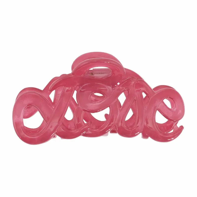 Love Claw Clip Rose Pink 8 Cm