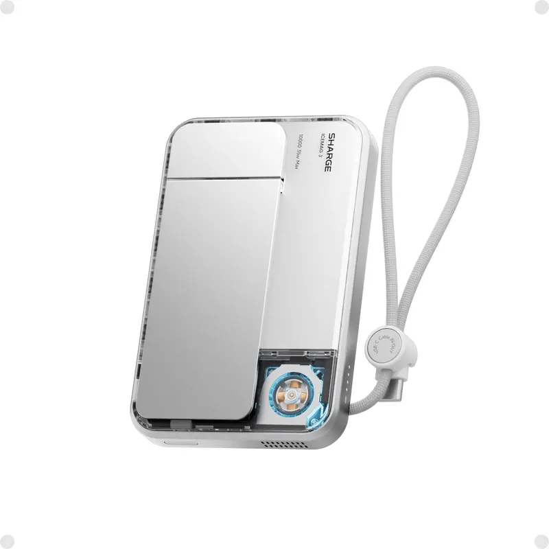 Magnetische Powerbank 10.000 mAh | Qi2 25W Wireless & 35W USB-C Schnellladegerät mit aktiver Kühlung
