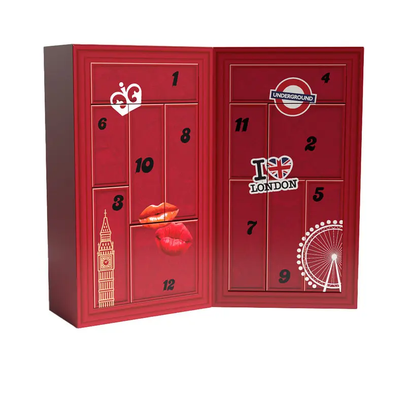 Make-up Set Rimmel London CALENDARIO DE ADVIENTO Adventkalender 12 Onderdelen