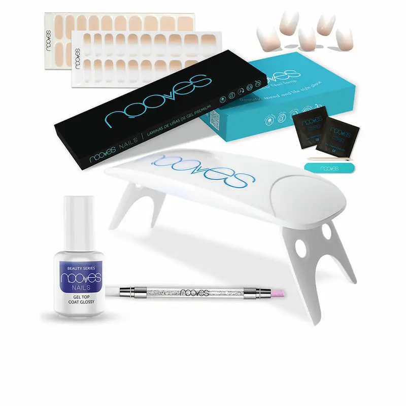 Manicureset Nooves Premium Beige Gelnagelfolie 8 Onderdelen