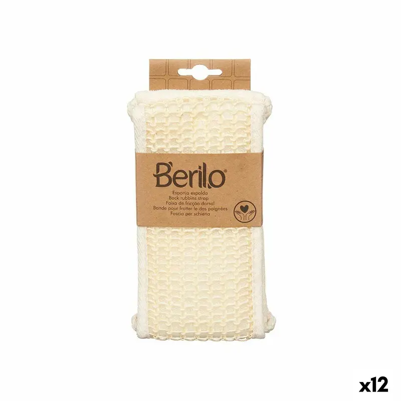 Massagespons Berilo Wit (12 Stuks)