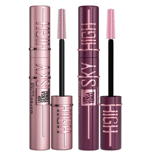 Maybelline New York - Duo Lash Sensational Sky High Mascara - Very Black + Burgundy Haze - Lengte Mascara - 7,2ml - x2