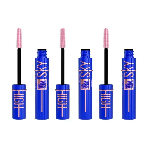 Maybelline New York - Lash Sensational Sky High - Blue Mist - Blauw - Endeloos lengte en volume Mascara - 7,2ml - voordeelverpakking - 3 Stuks