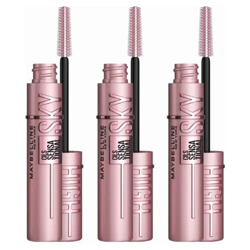 Maybelline New York - Lash Sensational Sky High - Very Black - Zwart - Lengte Mascara - 3 x 7,2ml