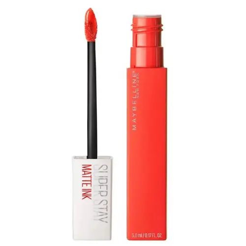 Maybelline New York - SuperStay Matte Ink Lipstick - 25 Heroine - Rood - Matte, Langhoudende Lippenstift - 5 ml