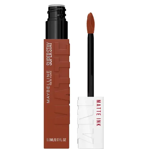 Maybelline New York - SuperStay Matte Ink Lipstick - 75 Fighter - Bruin - Matte, Langhoudende Lippenstift - 5 ml