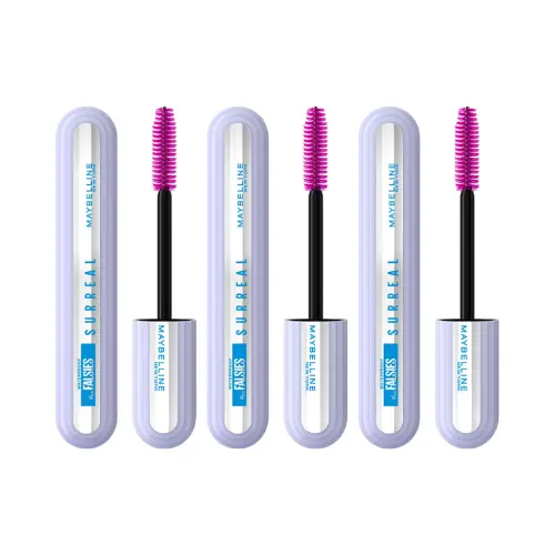 Maybelline New York The Falsies Surreal Extensions Waterproof Mascara - Blackest Black Lengte Mascara 10ml - voordeelverpakking - 3 Stuks