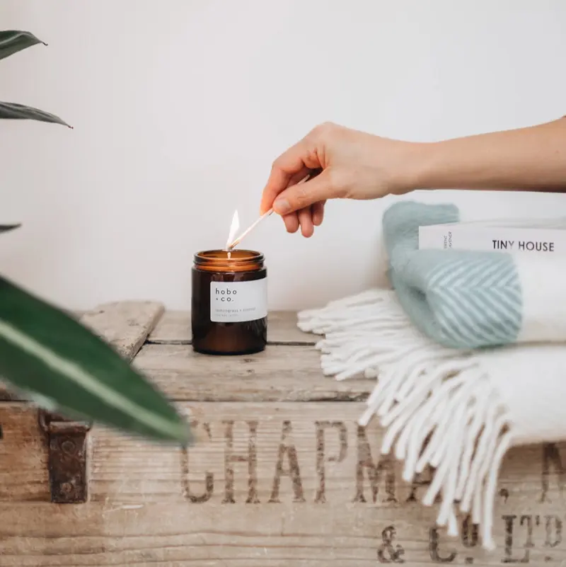 Medium Lemongrass & Coconut Soy Candle
