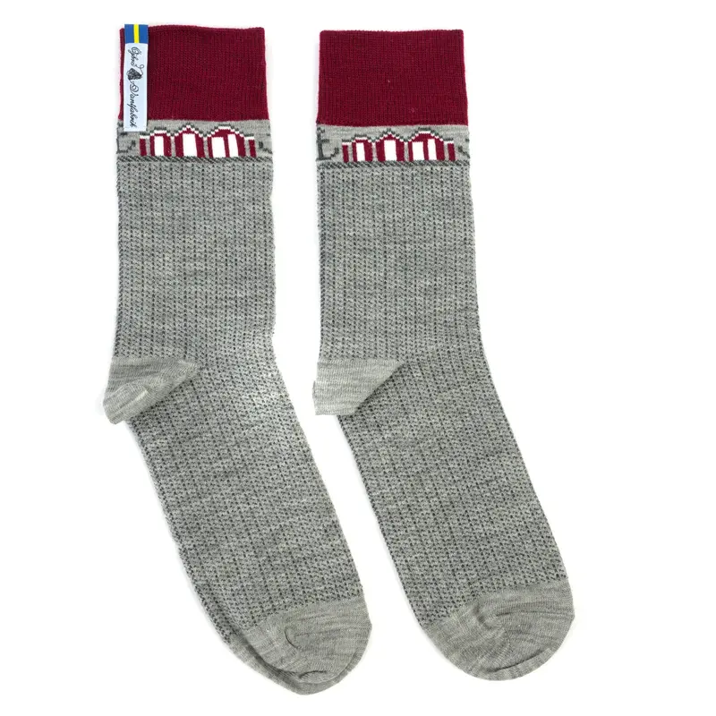 Merinowollsocken | Warme Alltagssocken mit nordischem Muster und temperaturausgleichendem Tragekomfort