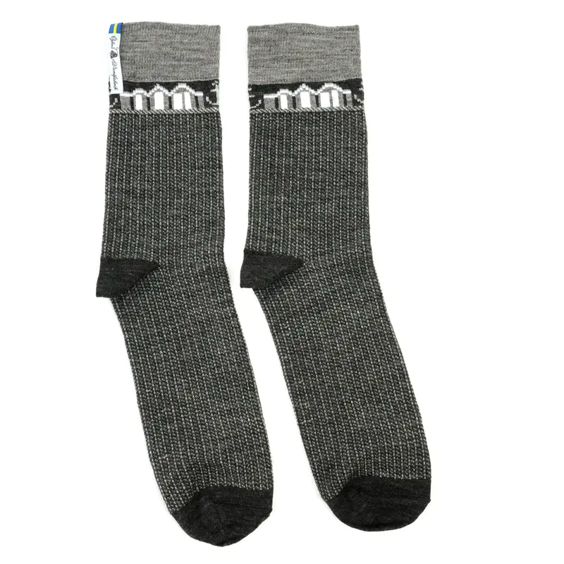 Merinowollsocken | Warme Alltagssocken mit Skaftö-Muster und temperaturausgleichendem Tragekomfort