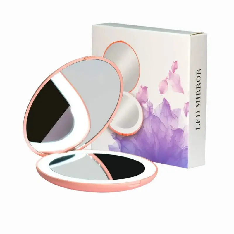 Mini Make up Pocket Mirror with Led Light