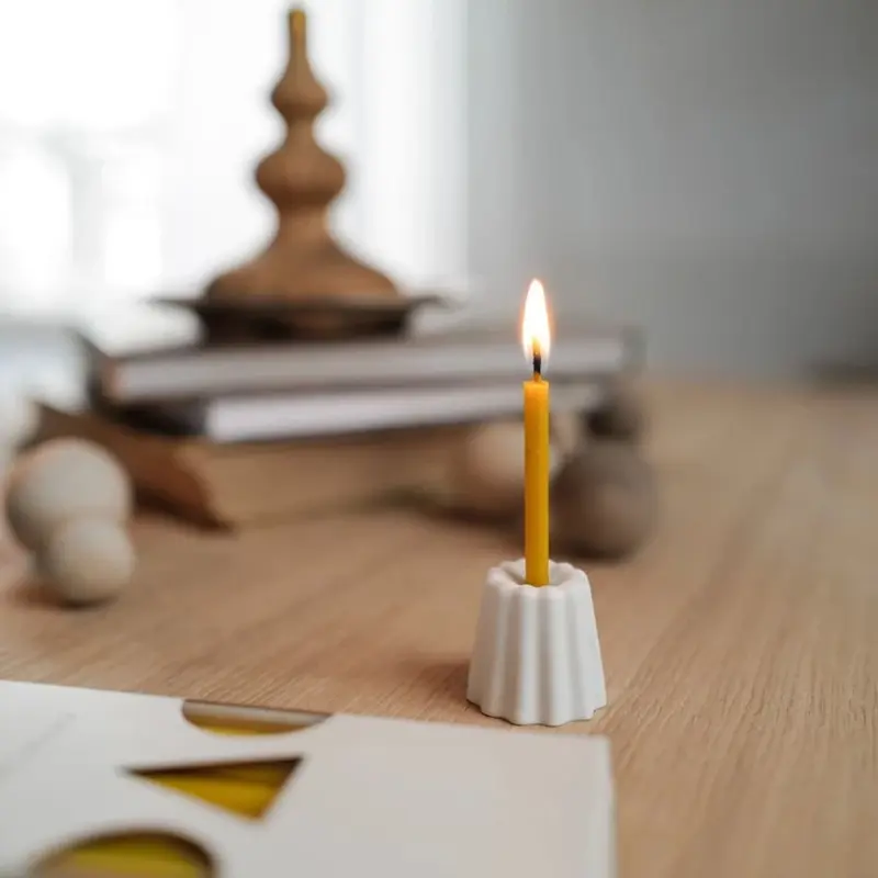 Mini Porcelain Candle Holder