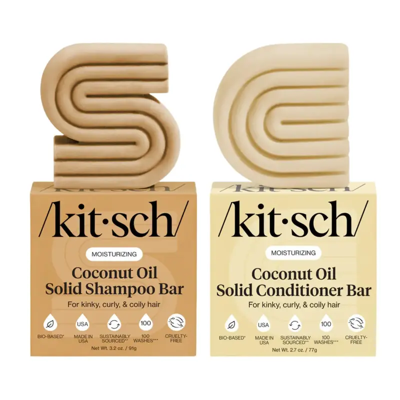 Moisturizing Coconut Oil Shampoo & Conditioner Bar Set