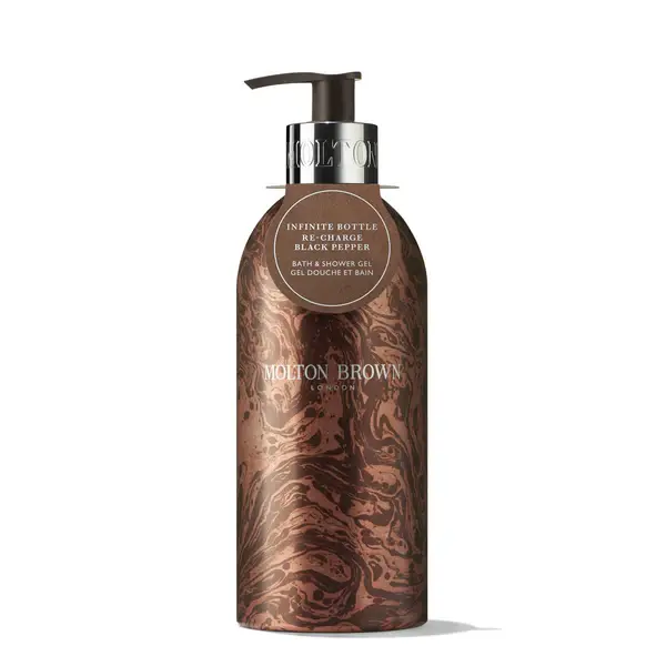 MOLTON BROWN LIMITED EDITION RE-CHARGE BLACK PEPPER BATH & SHOWER GEL INFINITE BOTTLE