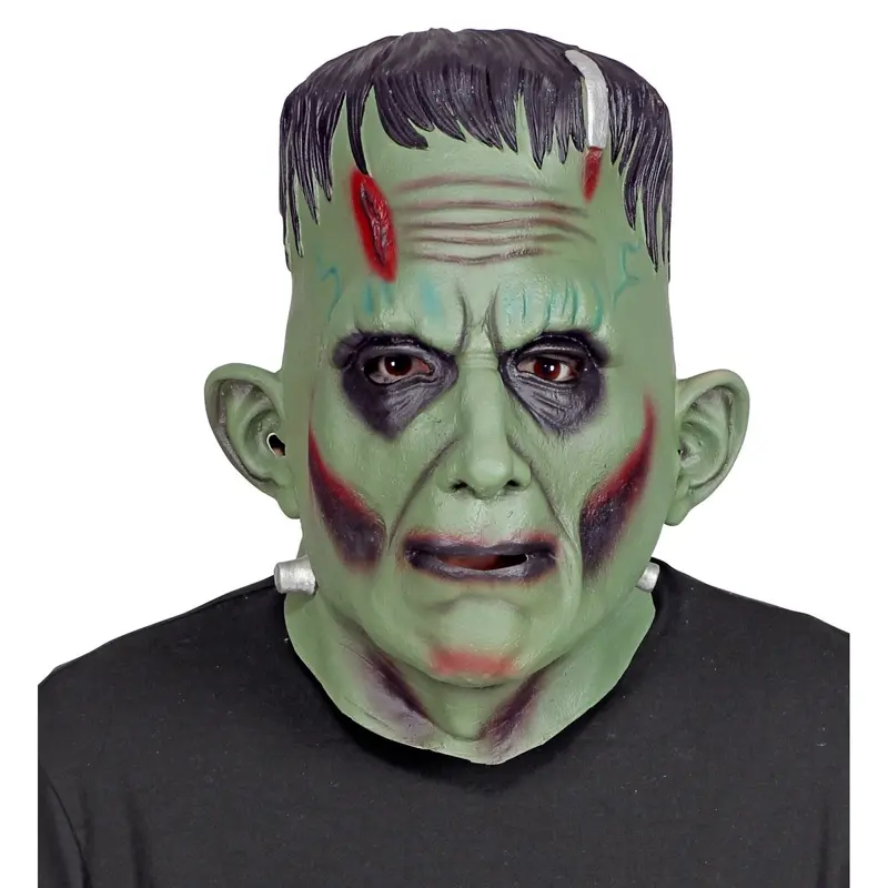 Monster Maske Halloween | Grüne Gruselmaske für Labor-Monster-Kostüme, Halloween-Partys und Horror-Verkleidungen