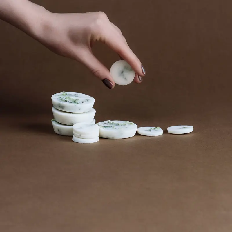 Moss Scented Soy Wax Rounds