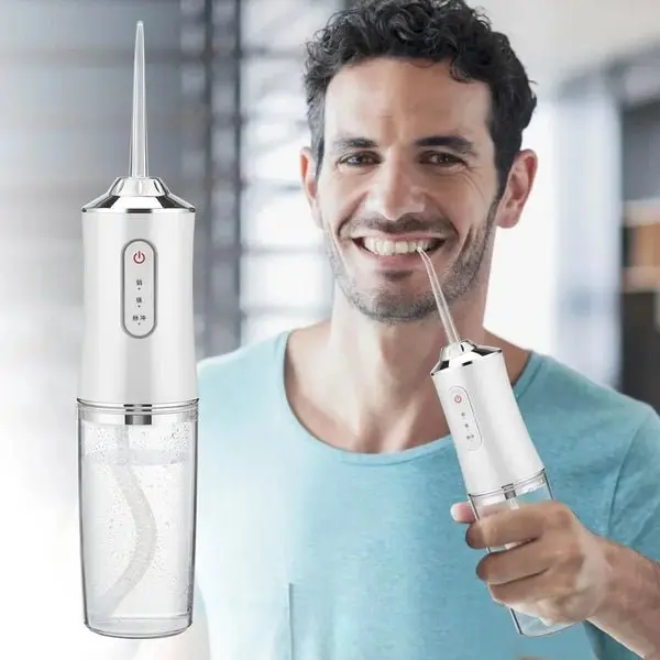 Munddusche mit 3 Reinigungsmodi | Wasserflosser für Zahnzwischenräume & Zahnfleischpflege | IPX7 Wasserdicht | 1000 mAh Akku