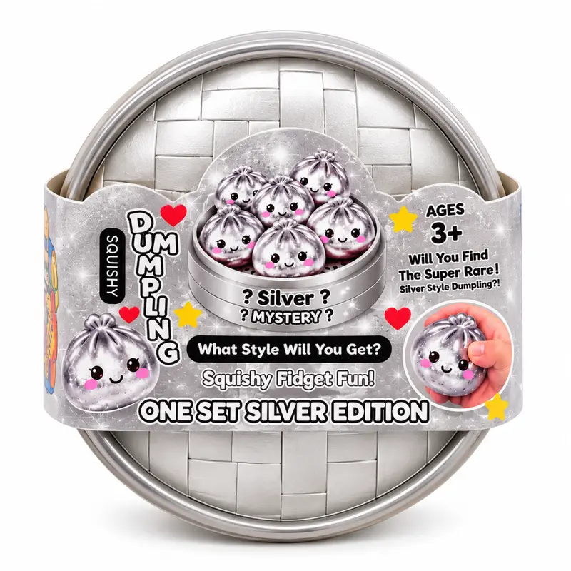 Mystery Dumpling Squishy Silver Edition