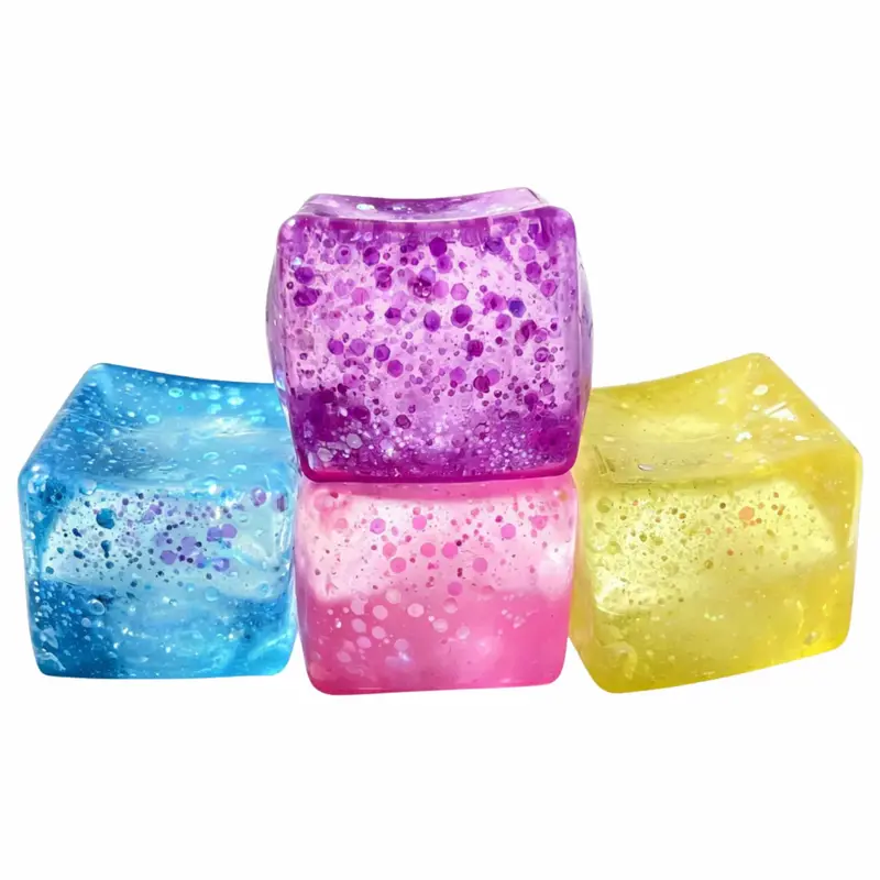 Mystery Glitter Cube Squishy