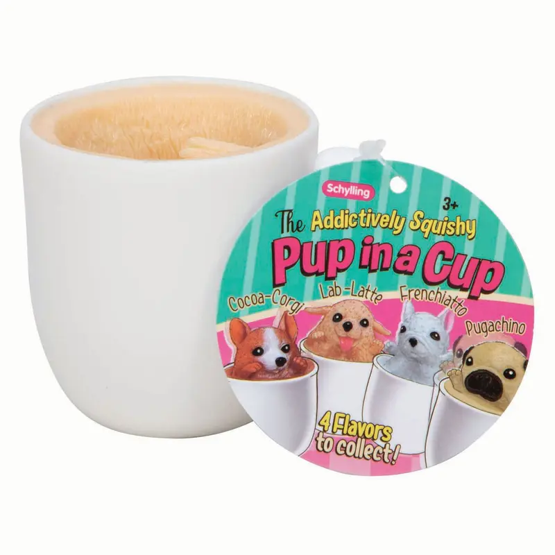 Mystery Pop Out Puppy in Mug