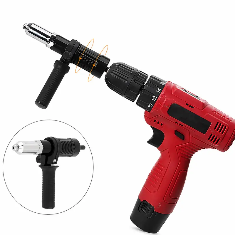 Nagelzangen-Aufsatz für Akkuschrauber | SpeedRivet Blindniet-Adapter 1/4" Hex | Schnelles & Kraftsparendes Nieten