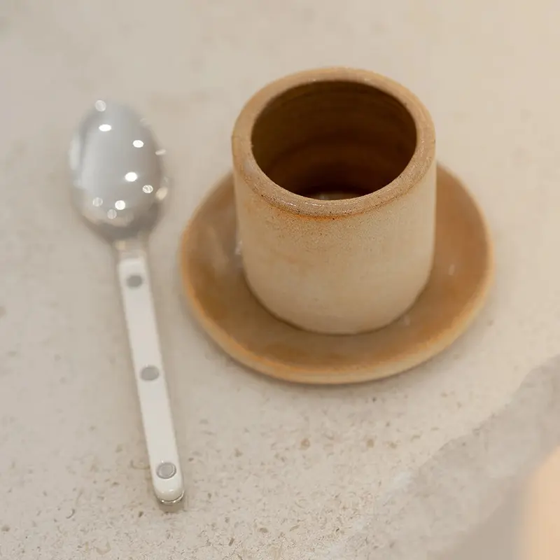 Natural Russet Espresso Coffee Cup - Raw Honey