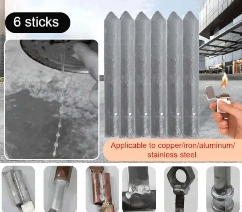Niedertemperatur-Schweißstäbe für Metallreparaturen | Starke Verbindung bei geringer Hitze | Für Kupfer, Eisen, Alu & Edelstahl