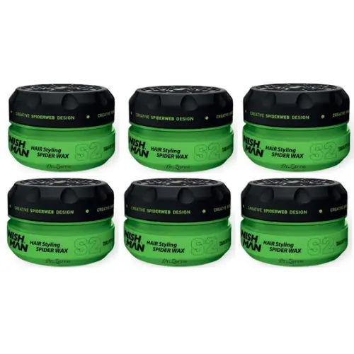 NISHMAN HAIR STYLING SPIDER WAX S2 6 STUKS