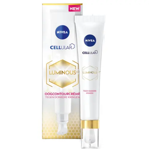 NIVEA CELLular LUMINOUS630 Oogcontourcrème - Oogcrème Donkere Kringen en Wallen en Anti rimpel - Alle huidtypen - Met hyaluronzuur en cafeïne - Eye Cream - 15 ml