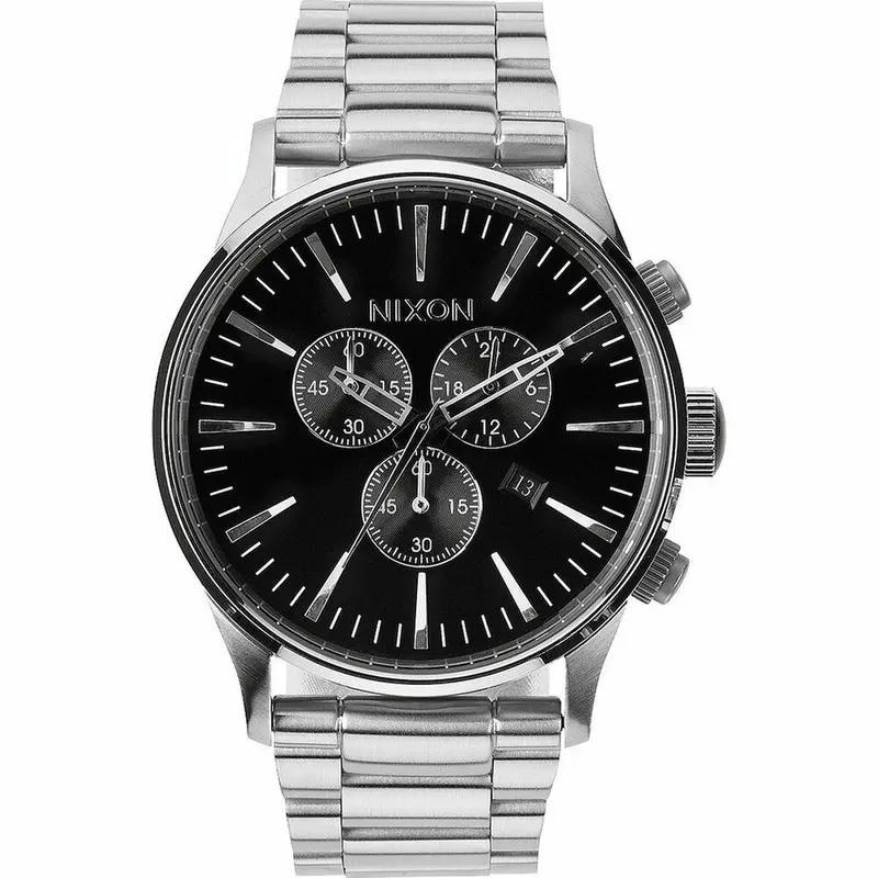 Nixon Sentry Chrono Herenhorloge Zilverkleurig Ø 42 mm