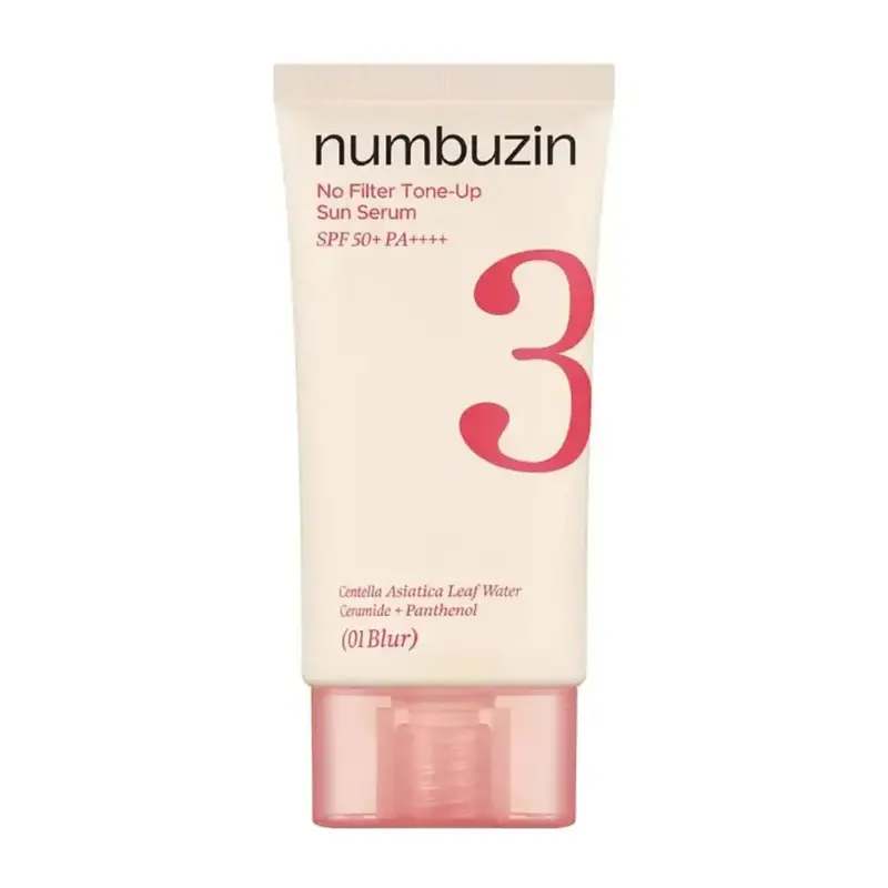No.3 No Filter Tone-Up Sun Serum 01 Blur