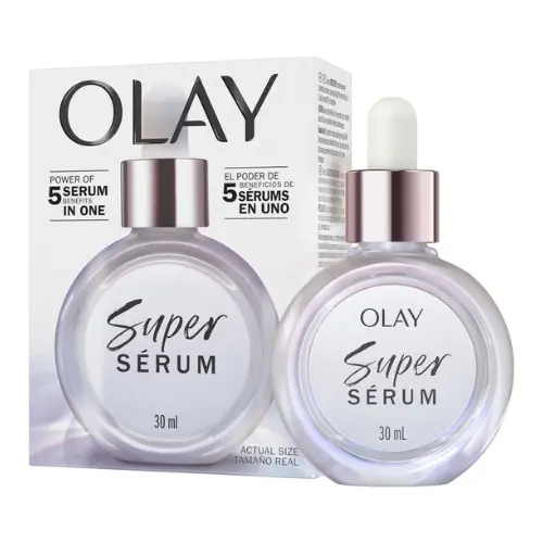 Olay Super Serum - 5 voordelen in 1 - Hydraterend Gezichtsserum 30 ml met Vitamine C & E & Niacinamide