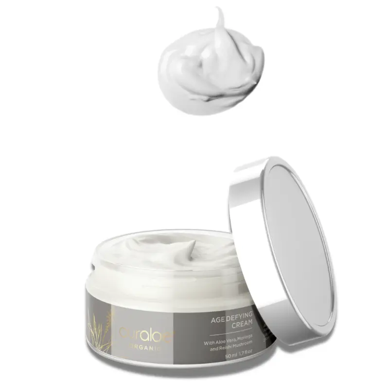 Organic Age Defying Cream - 65% Aloe Vera and Reishi Mushroom